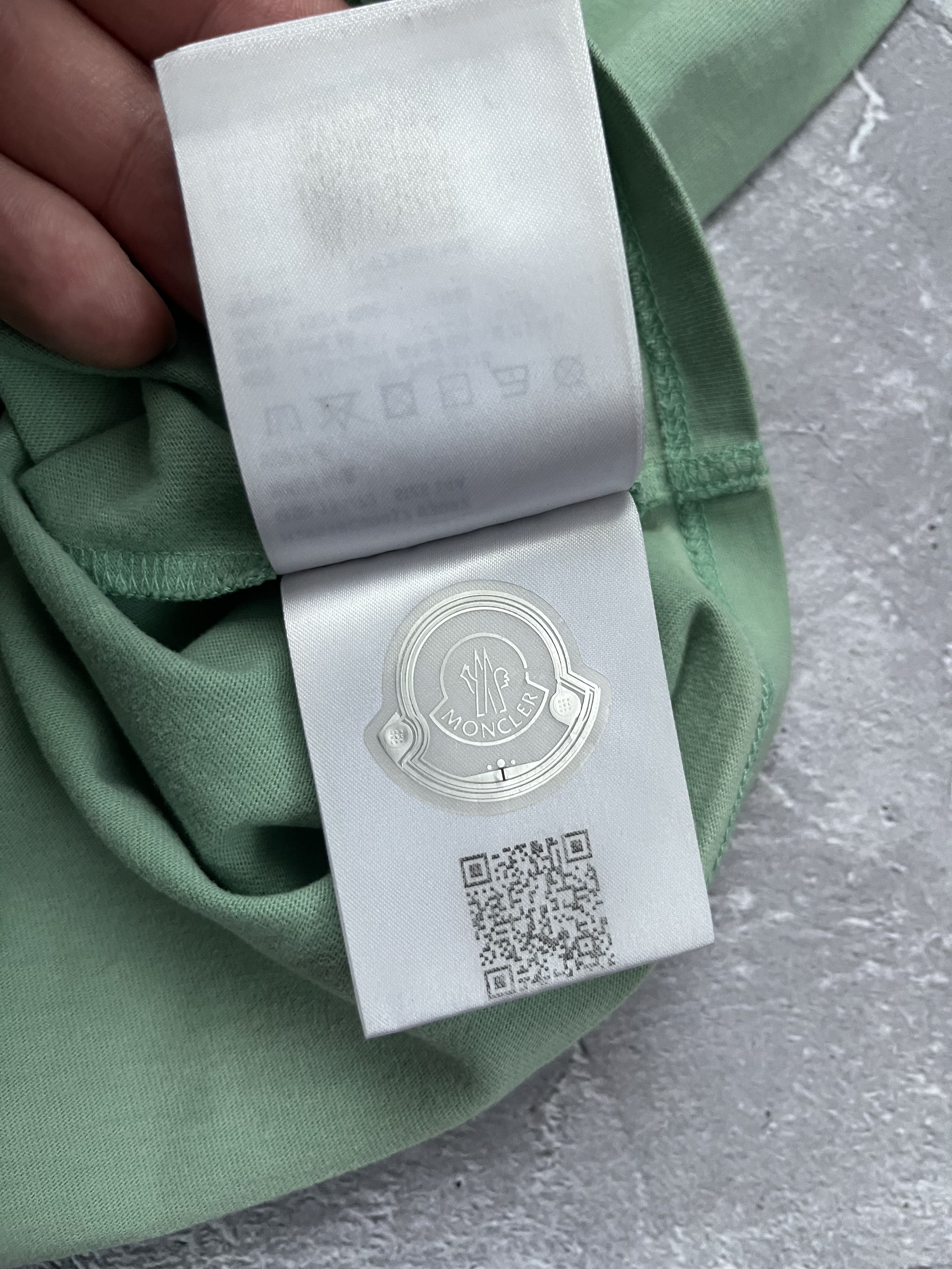 Moncler MONCLER SS Big Logo T-Shirt Green Crewneck Cotton Size US XS / EU 42 / 0 - 8 Thumbnail
