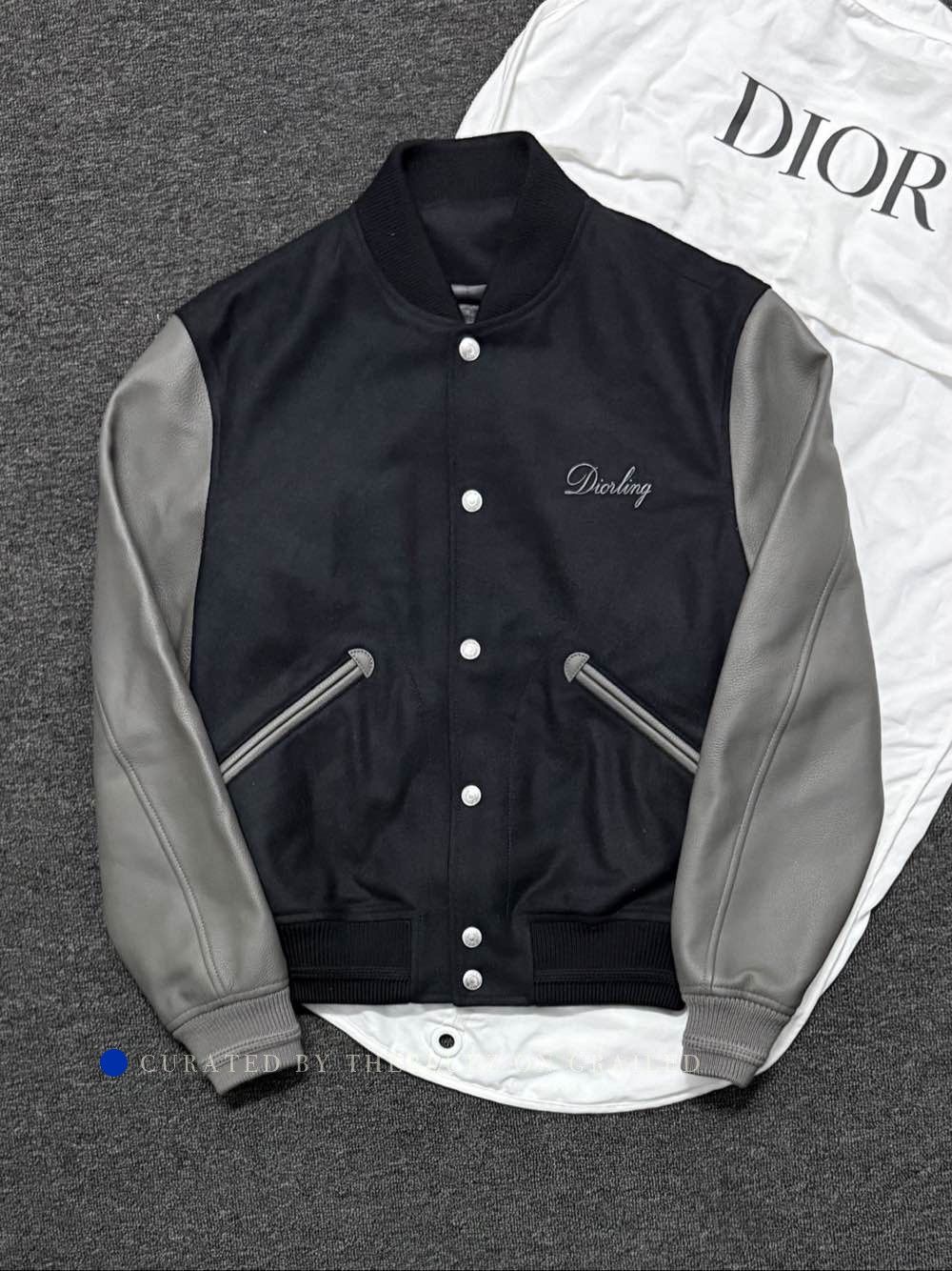 Dior Black Varsity Jacket in Size S Size US S / EU 44-46 / 1 - 1 Thumbnail