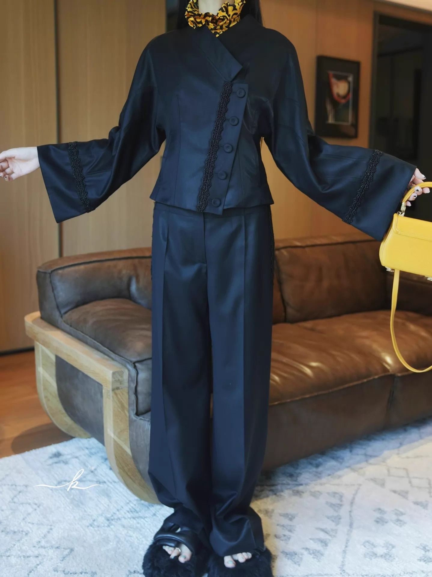 Kenzo Kenzo Vintage Wool Beaded Kimono Set Wmns Fr38/S M Size S / US 4 / IT 40 - 6 Thumbnail
