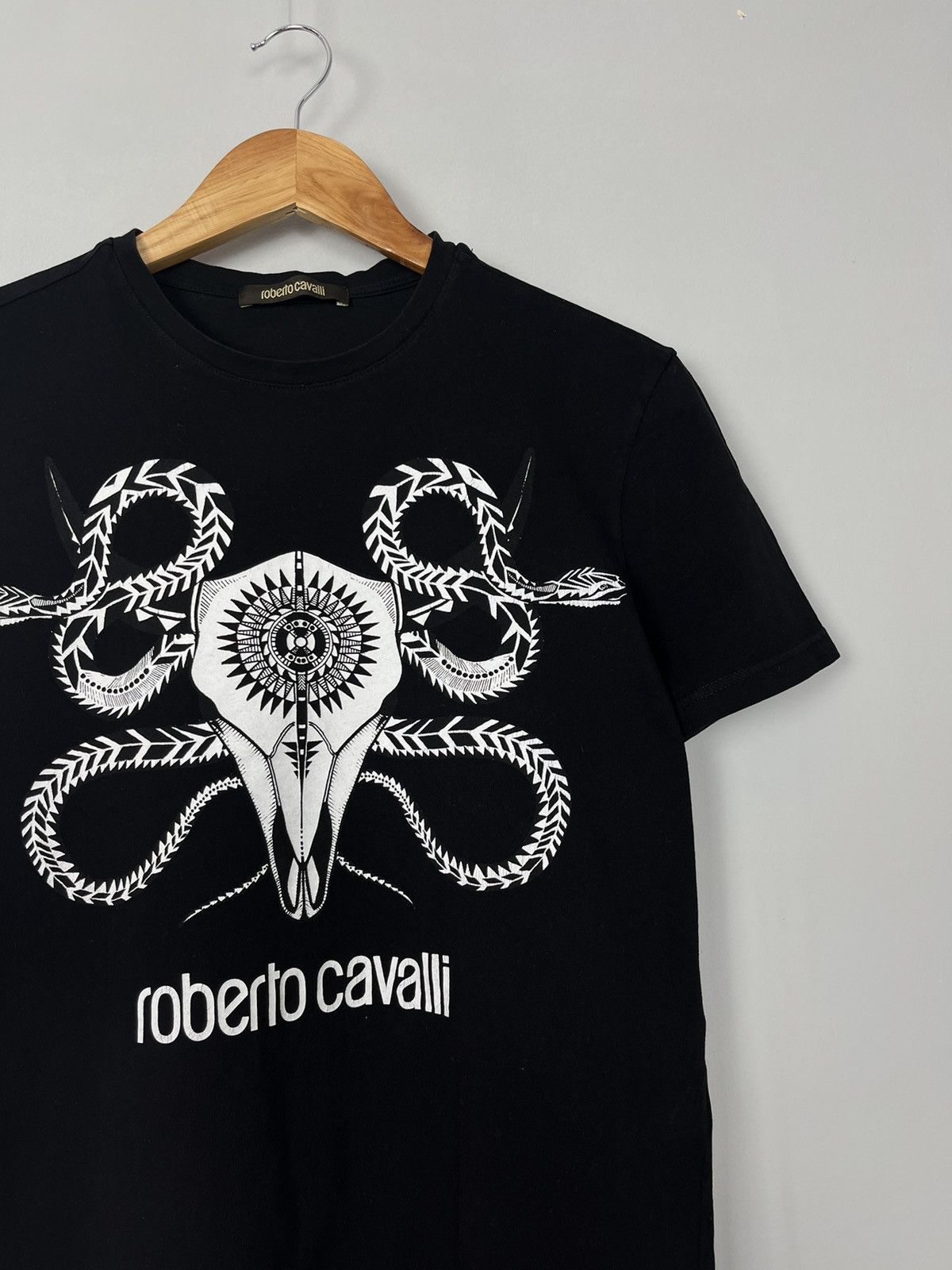 Roberto Cavalli Roberto Cavalli Luxury Big Logo Cotton Tee Shirt Size US M / EU 48-50 / 2 - 3 Thumbnail