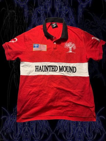 Haunted Mound red haunted mound polo shirt from concert