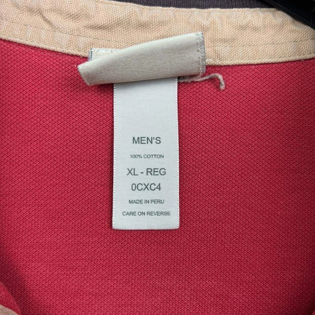 L.L. Bean L.L Bean Polo Shirt Men Red Short Sleeve Collared Cotton XL Size US XL / EU 56 / 4 - 6 Thumbnail