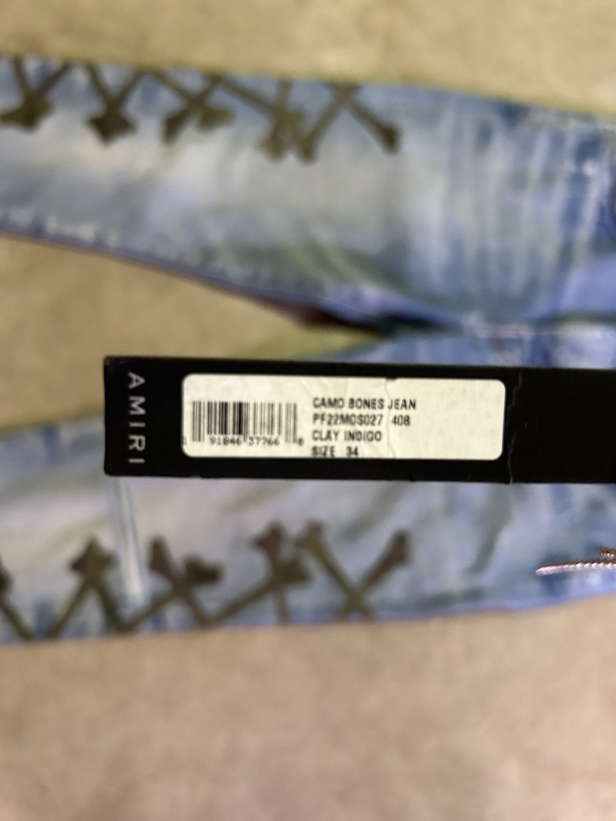 Amiri CAMO BONE AMIRI JEANS Size US 34 / EU 50 - 4 Thumbnail