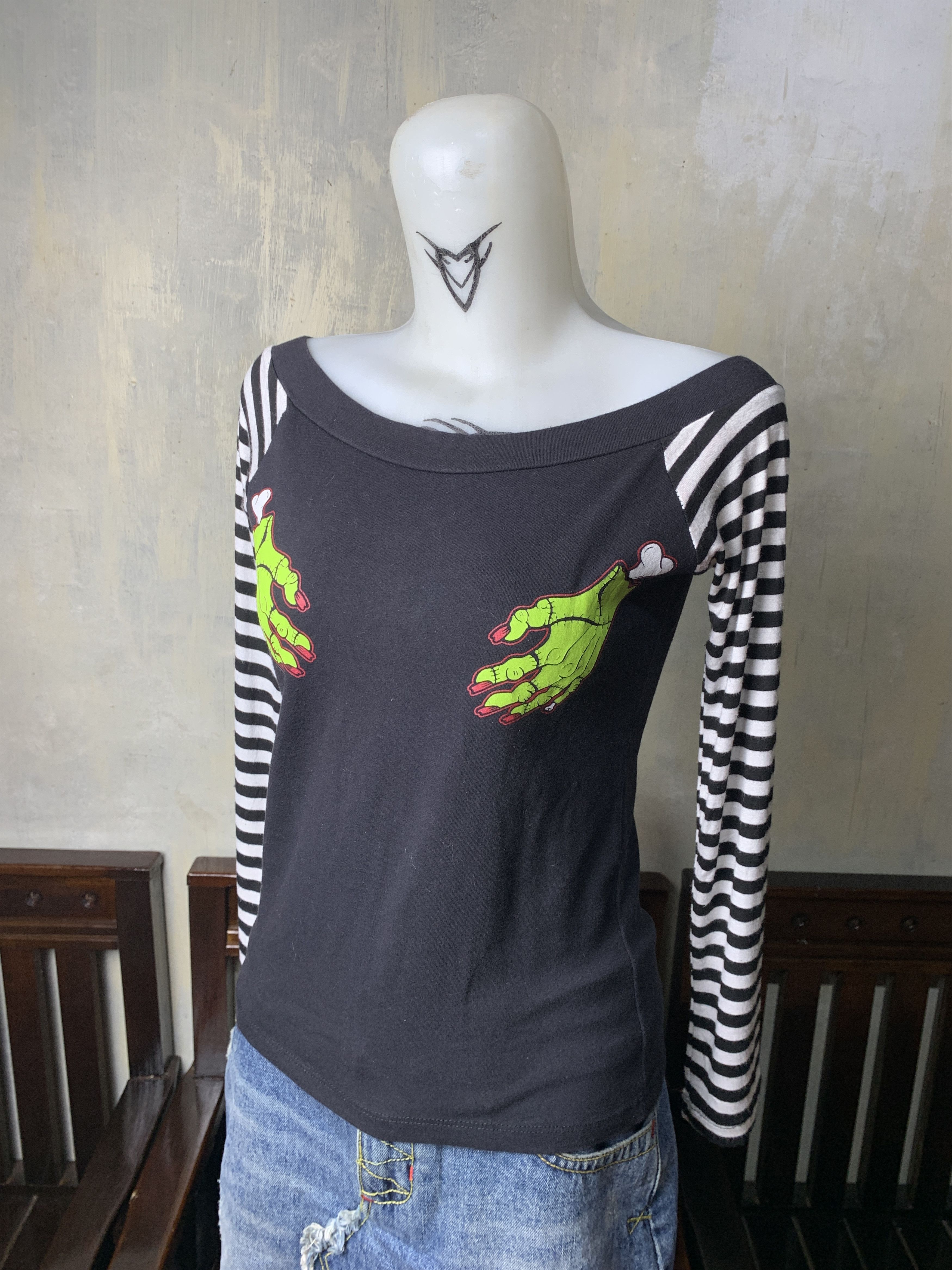 Japanese Brand Too Fast USA Grabbing Lace Top (S) Size S / US 4 / IT 40 - 2 Thumbnail