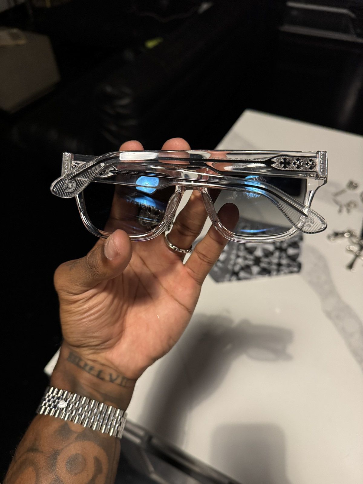 Chrome Hearts Chrome Hearts MIDIXATHRILL I Frames Size ONE SIZE - 9 Thumbnail