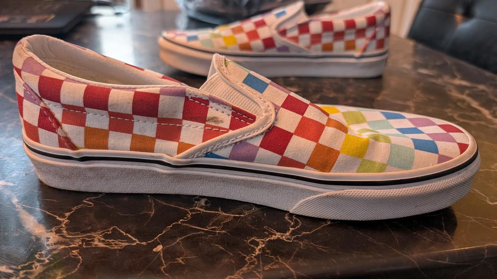 Vans Vans Checkerboard Multicolor Canvas Shoes US Men 6 Women 7.5 Size US 6 / IT 36 - 5 Thumbnail