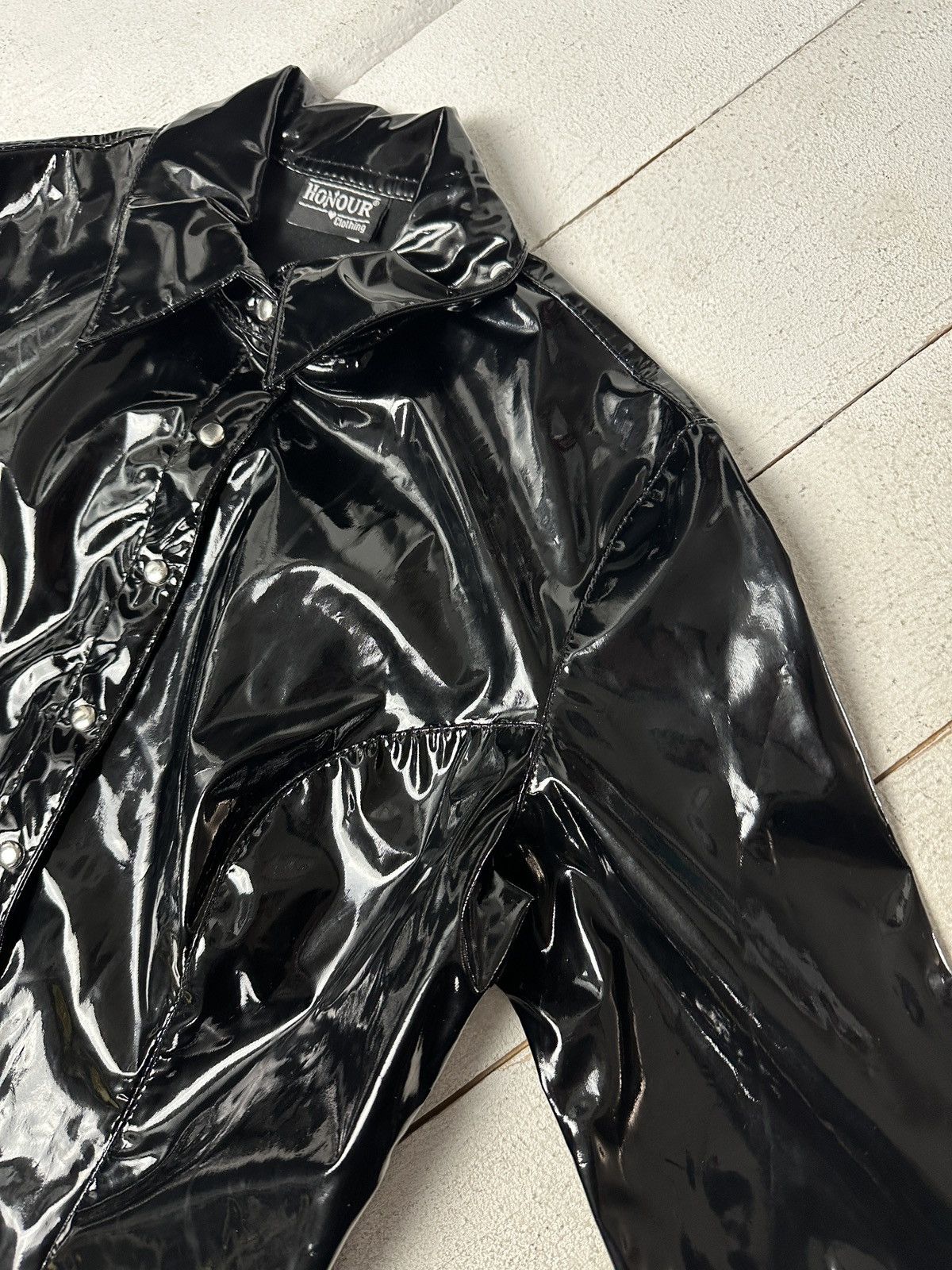 Other SEXY 18+🚨Y2K TYPE DIRTY SLIM FIT ZIP JACKET Size L / US 10 / IT 46 - 4 Thumbnail