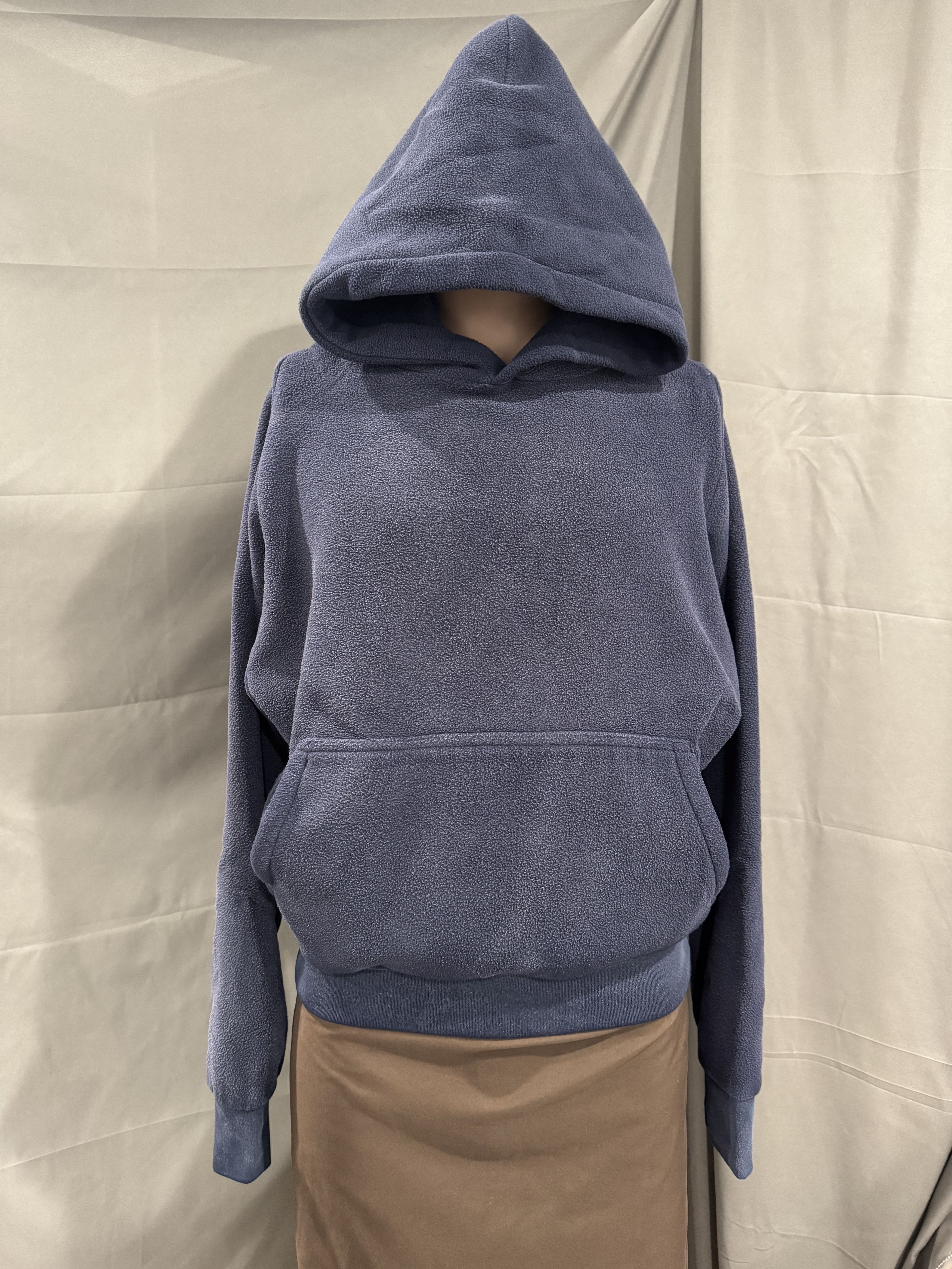 Yeezy Gap by Balenciaga H09 Polar Fleece Navy Hoodie Small
