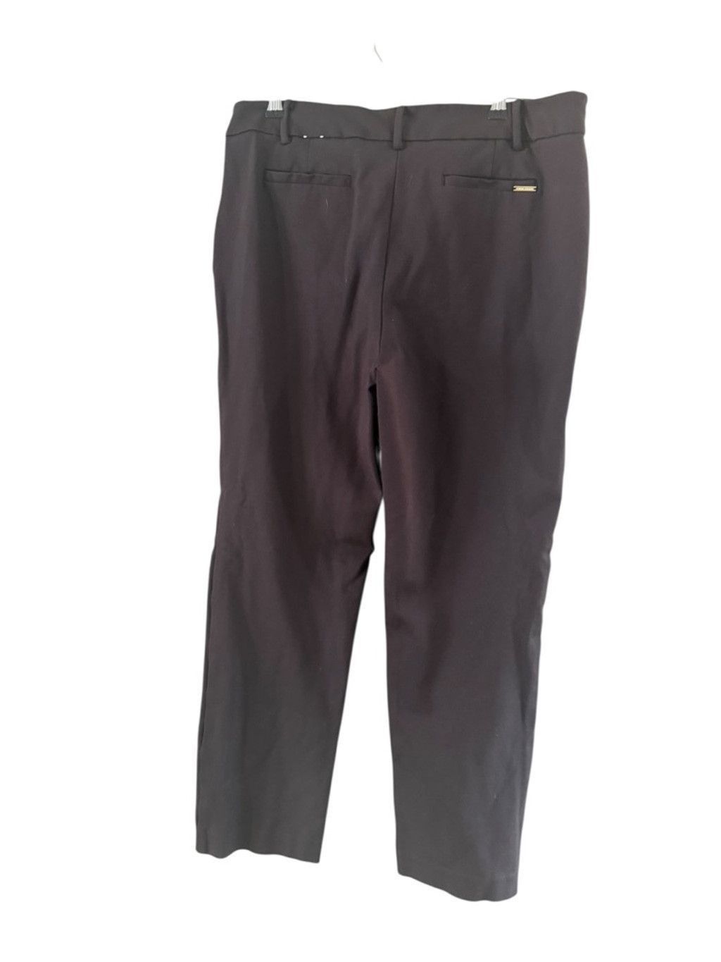 Anne Klein Women's Anne Klein Brown Trousers with Gold Buttons Size 10 Size 32" / US 10 / IT 46 - 3 Thumbnail