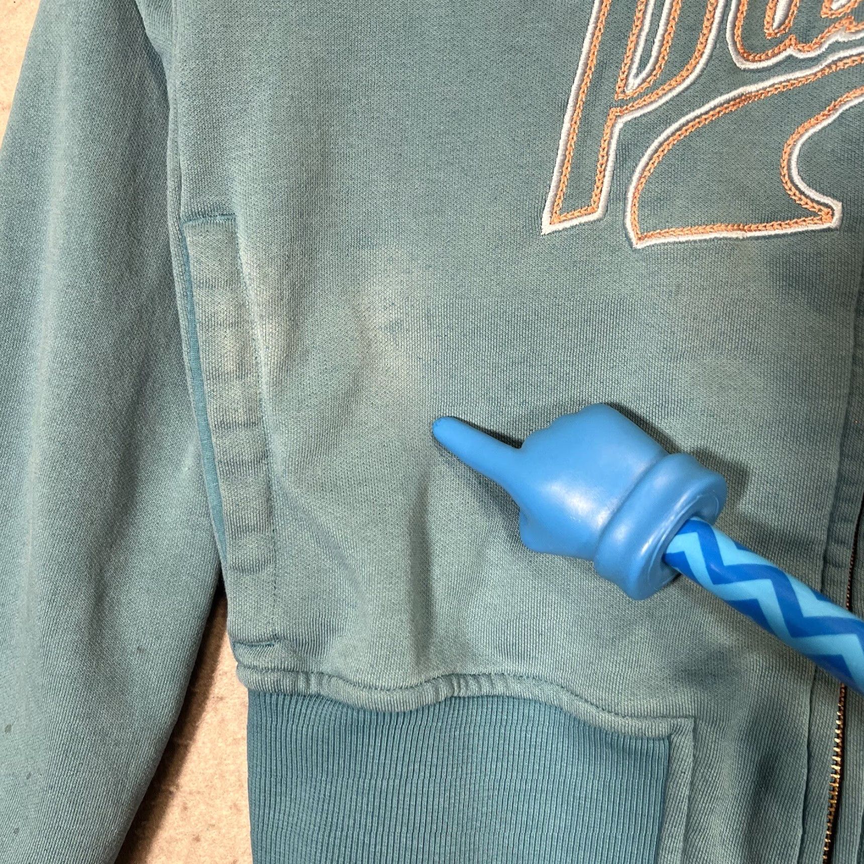 Puma Puma Full Zip Hoodie Sweatshirt Womens XS Teal Blue Spellout A1 Size XS / US 0-2 / IT 36-38 - 7 Thumbnail
