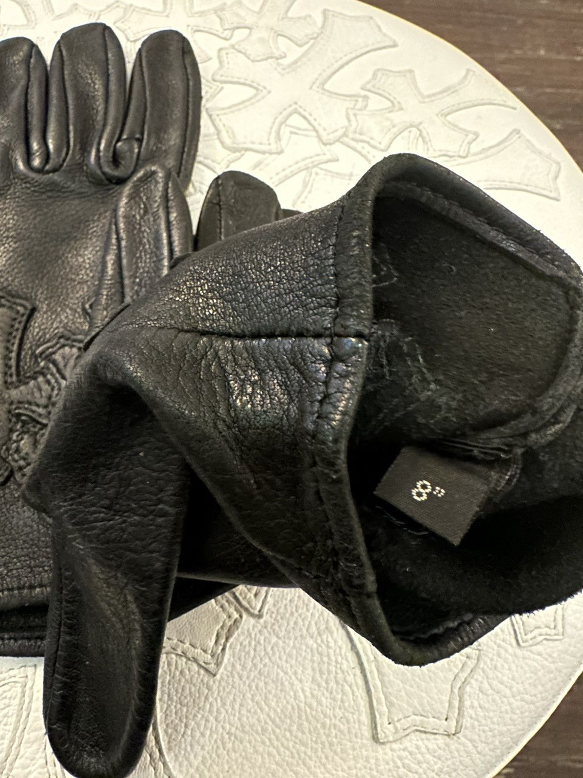 Chrome Hearts CHROME HEARTS TRIPPLE PATCH GLOVES Size ONE SIZE - 3 Thumbnail