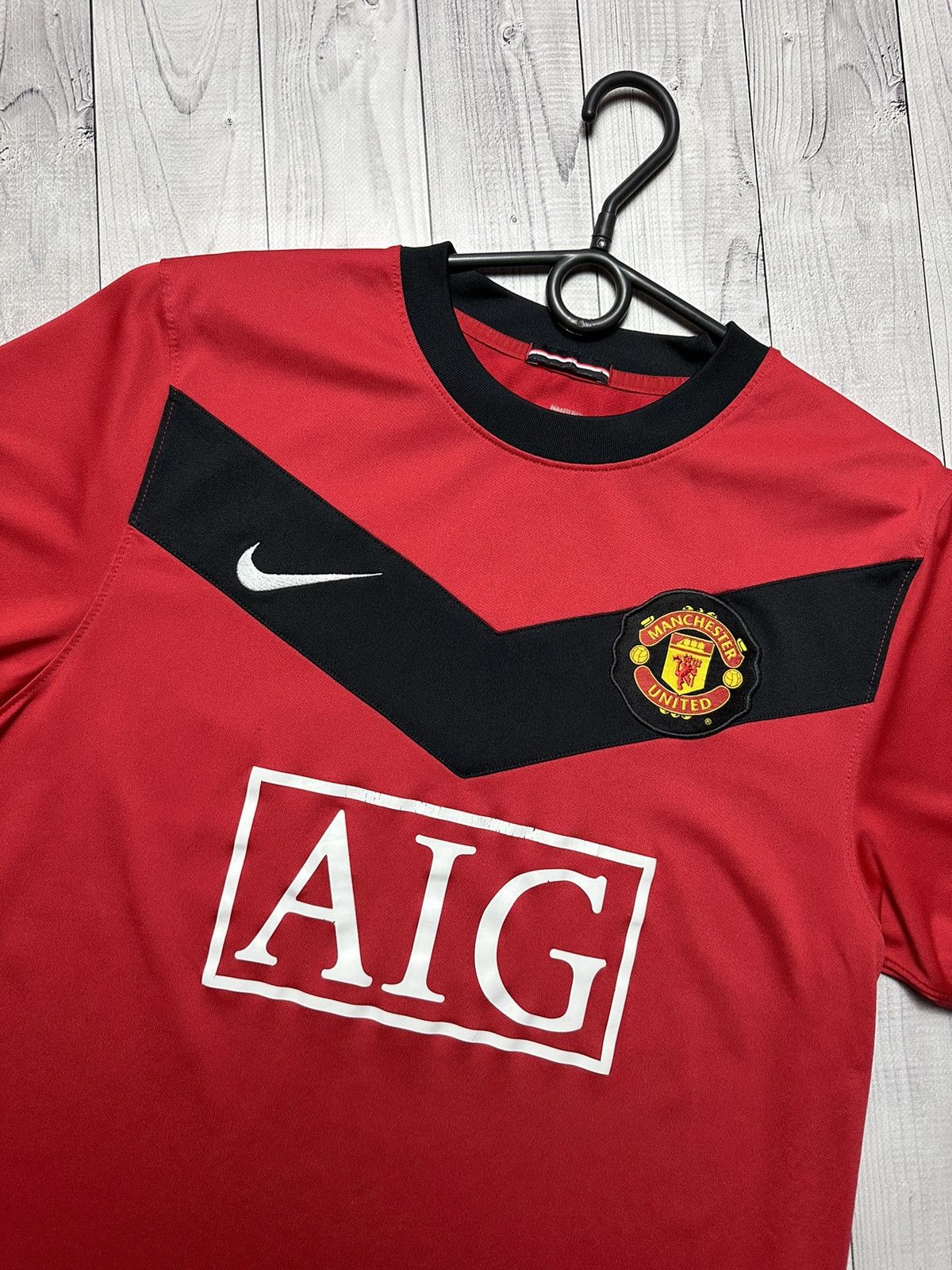 Nike × Vintage Vintage Nike Manchester United soccer jersey size M red Size US M / EU 48-50 / 2 - 2 Thumbnail