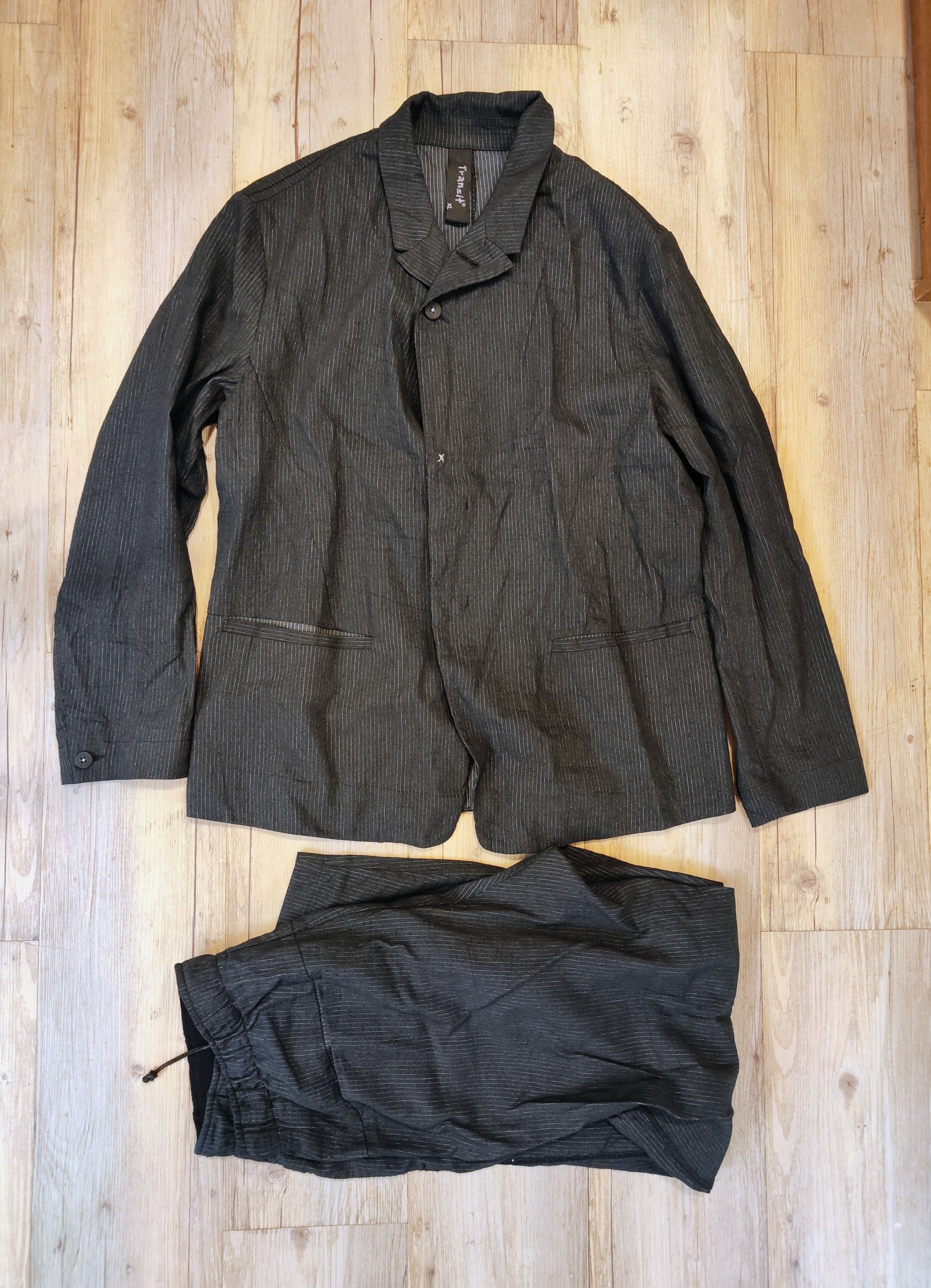 Transit Striped suit.Like Atelier Suppan or Taichi Murakami Size 40R - 1 Thumbnail