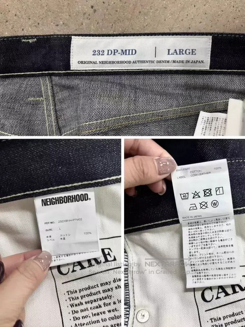 Neighborhood Neighborhood size L Raw Denim Jeans Raw Selvedge Denim Size US 27 - 7 Thumbnail