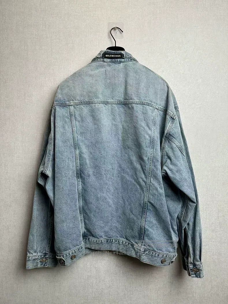 Balenciaga Balenciaga Denim jacket coat Size US M / EU 48-50 / 2 - 2 Thumbnail
