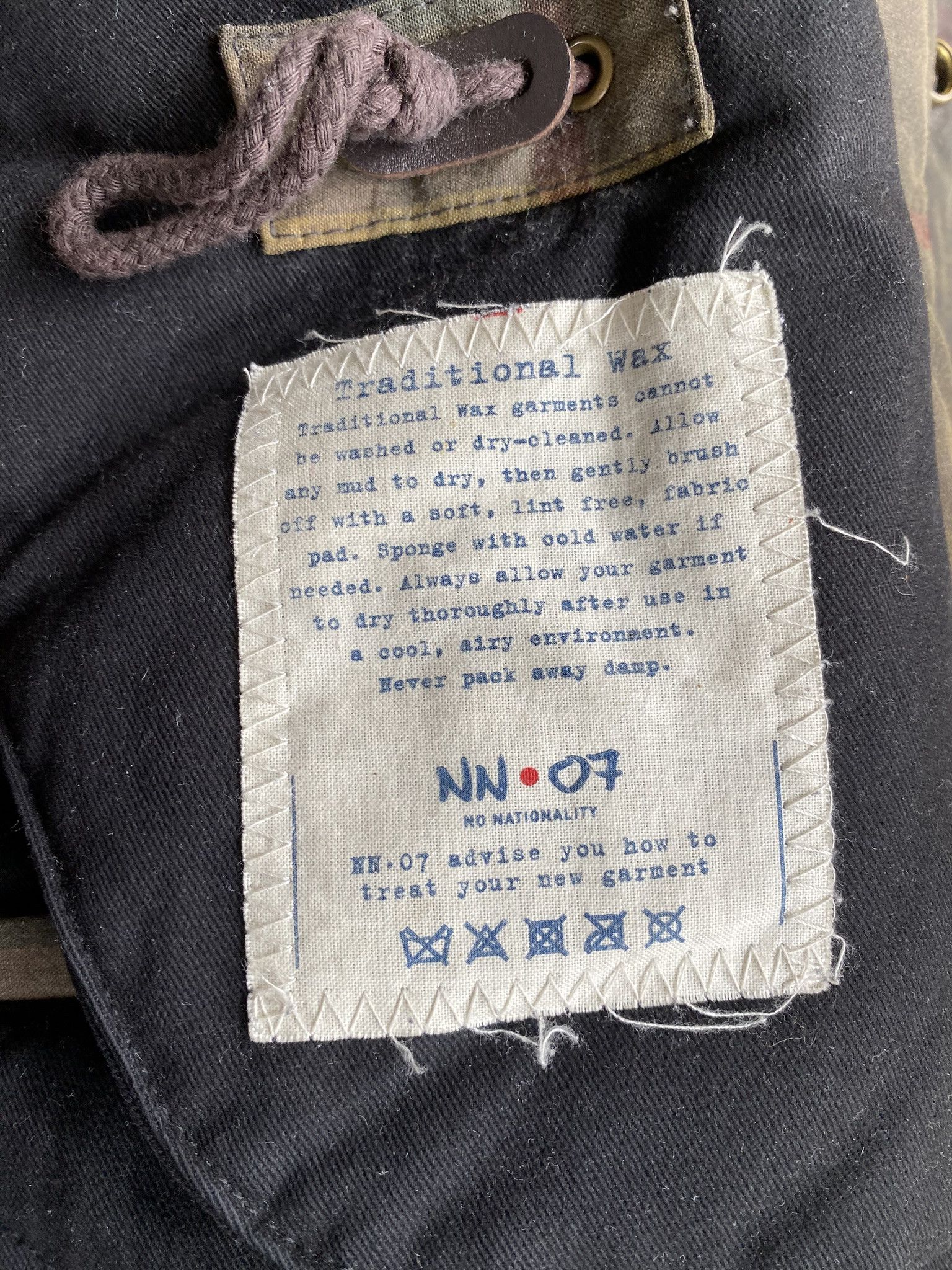 NN07 Waxed Check Coat - British Millerain Fabric Size US XL / EU 56 / 4 - 24 Thumbnail