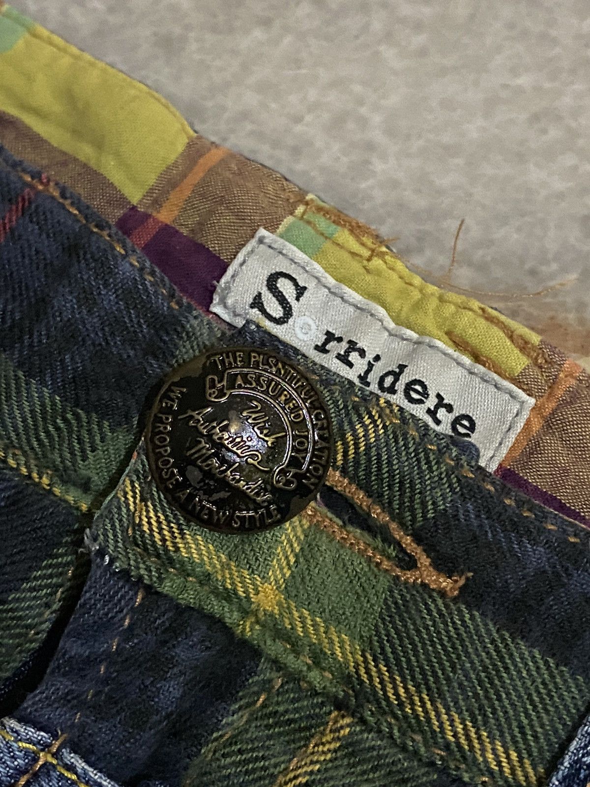 If Six Was Nine Vintage Japan Sorridere Double Waist Punk Style Design Denim Size US 32 / EU 48 - 7 Thumbnail