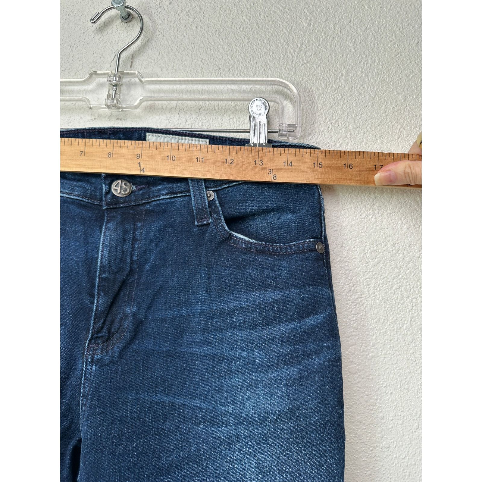 AG Adriano Goldschmied AG Prima Jeans Medium Dark Wash Womens US 28 Cigarette Size 28" / US 6 / IT 42 - 13 Thumbnail