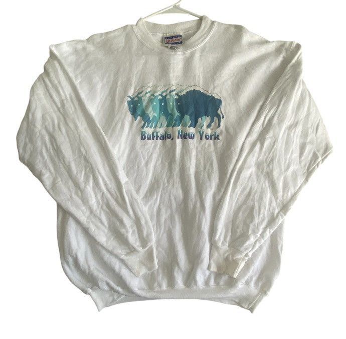 Hanes × Vintage 1999’ Vintage Buffalo New York Sweater Size US M / EU 48-50 / 2 - 1 Thumbnail