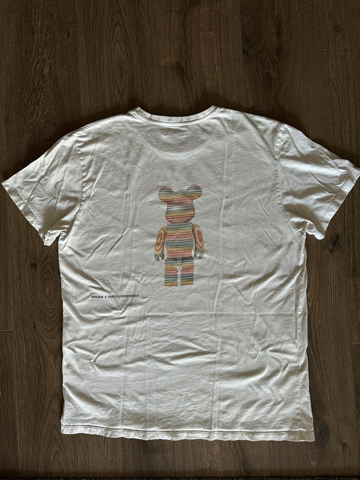 Pangaia PANGAIA X HAROSHI BE@RBRICK ORGANIC COTTON T-SHIRT OFF WHITE Size US L / EU 52-54 / 3 - 3 Thumbnail