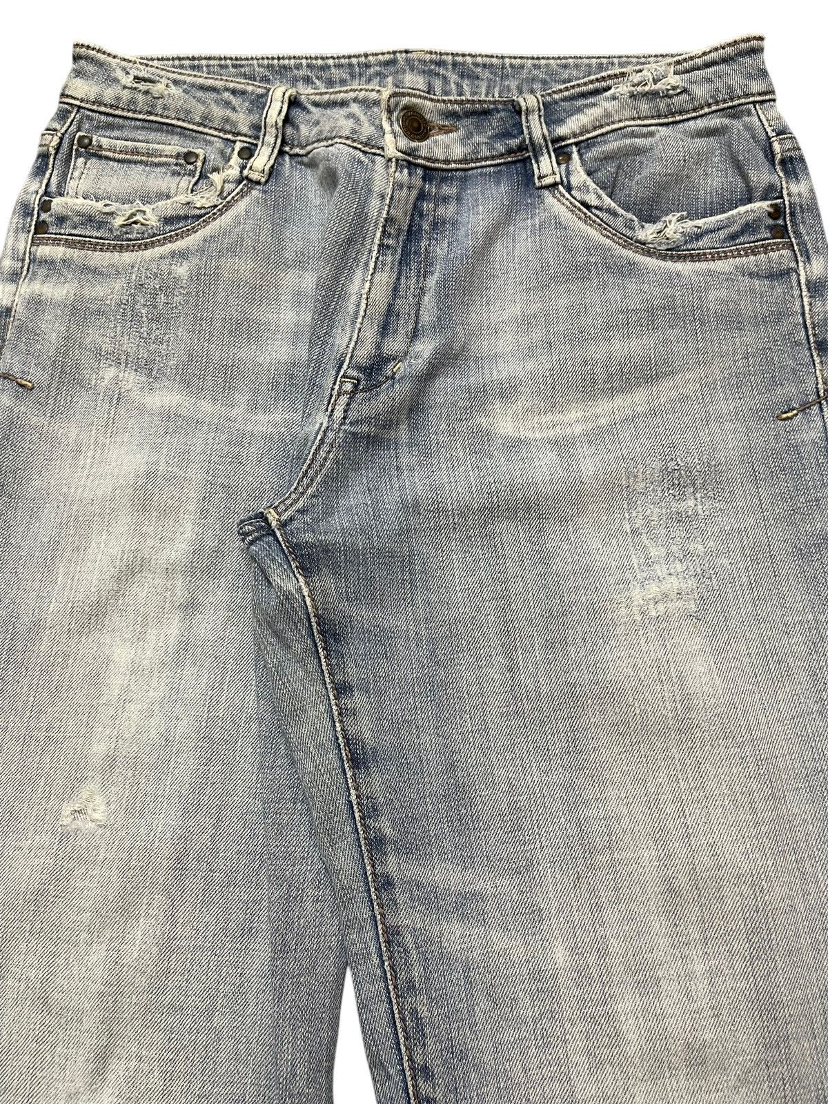 Hysteric Glamour Vintage Japanese Brand Faded Wash Style Wide Leg Jeans Size US 30 / EU 46 - 4 Thumbnail