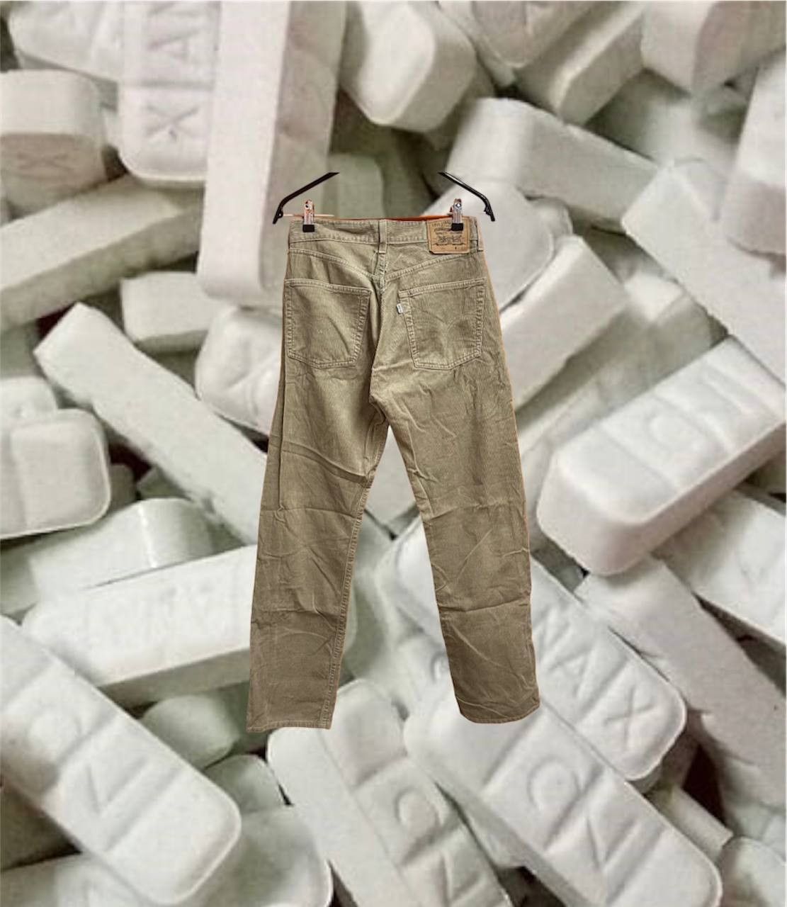 image of Corduroi Club x Levis Silver Tab Vintage Levis Corduroy Pants in Beige, Men's (Size 31)