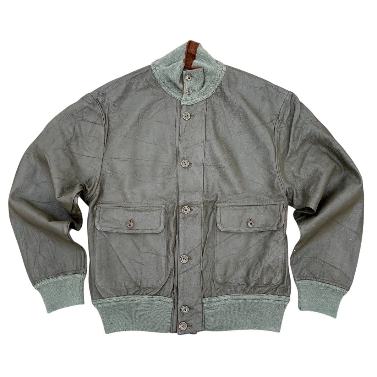 70s Schiatti Deer Leather Reversible Jacket