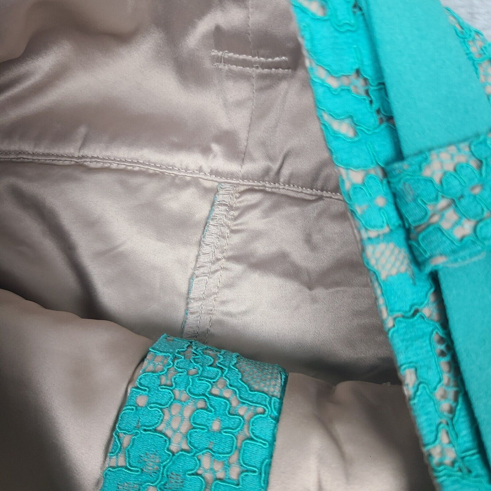 Guess Marciano by Guess High Waisted Teal lace short Size 4 Size 27" / US 4 / IT 40 - 9 Thumbnail
