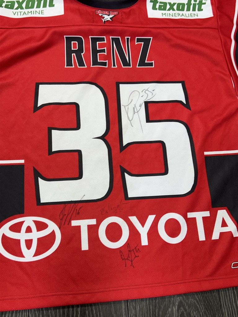 NHL Owayo Kolner Haie #35 Andreas RENZ Signed Ice Hockey Jersey Size US XL / EU 56 / 4 - 14 Thumbnail