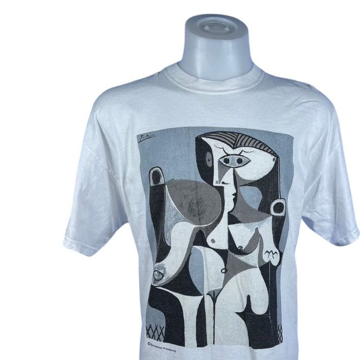 Vintage Pablo Picasso Painting Art Vintage 90s 02s T-Shirt Size US XL / EU 56 / 4 - 1 Thumbnail