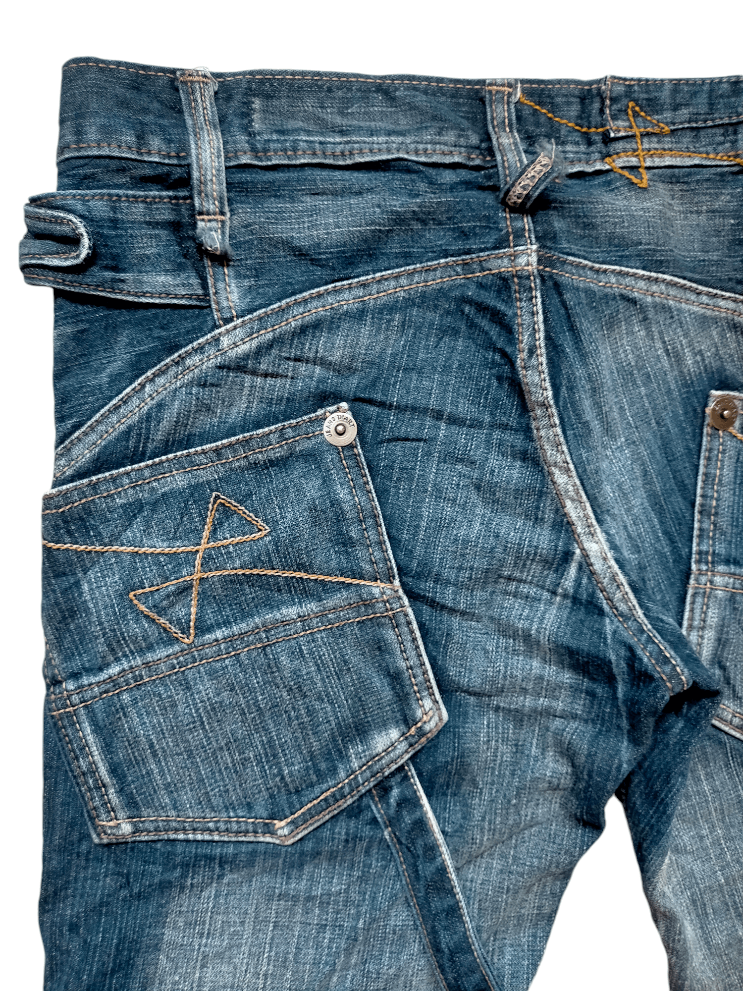 Hysteric Glamour × Japanese Brand Jeans De Art Bondage Punk Cargo Denim Pants Size US 32 / EU 48 - 13 Thumbnail