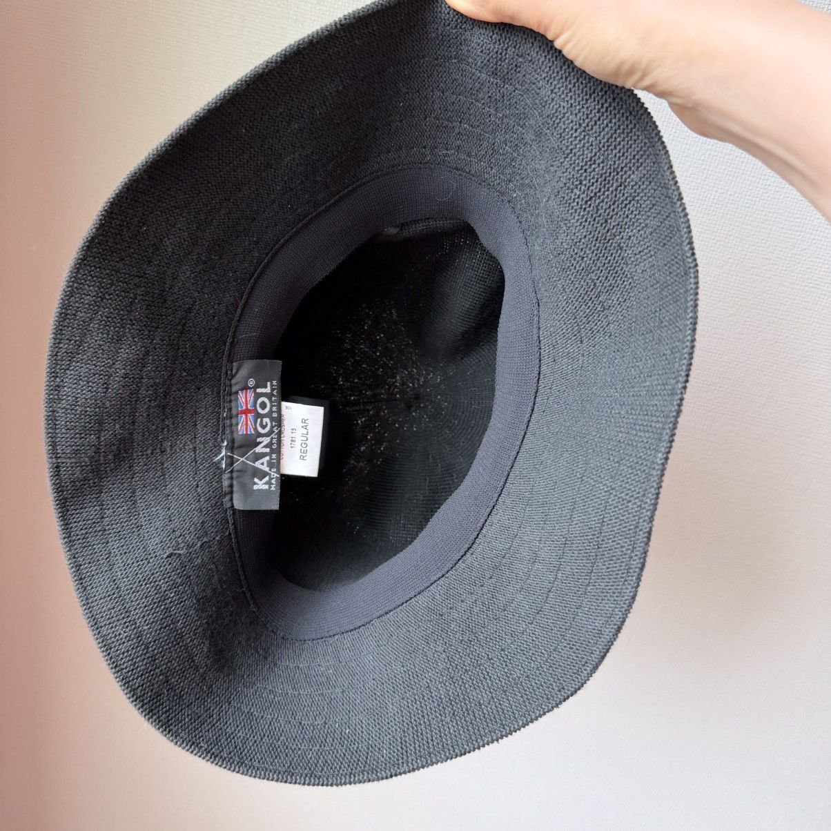 Kangol Kangol Cotton Crusher Bucket Hat Black England Metal Logo Size ONE SIZE - 11 Thumbnail