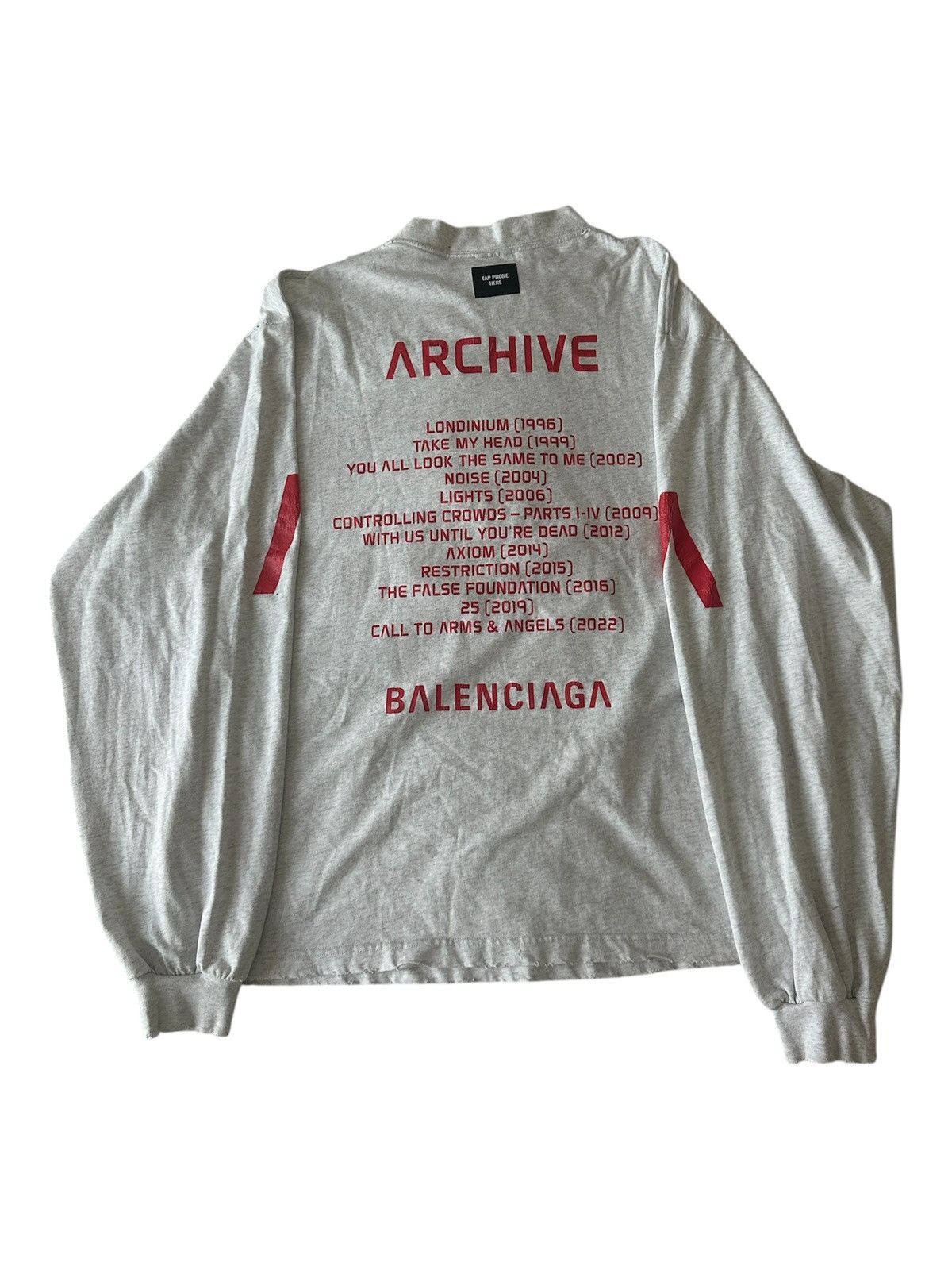 BALENCIAGA 24SS archive ロングスリーブ Tシャツ BALENCIAGA