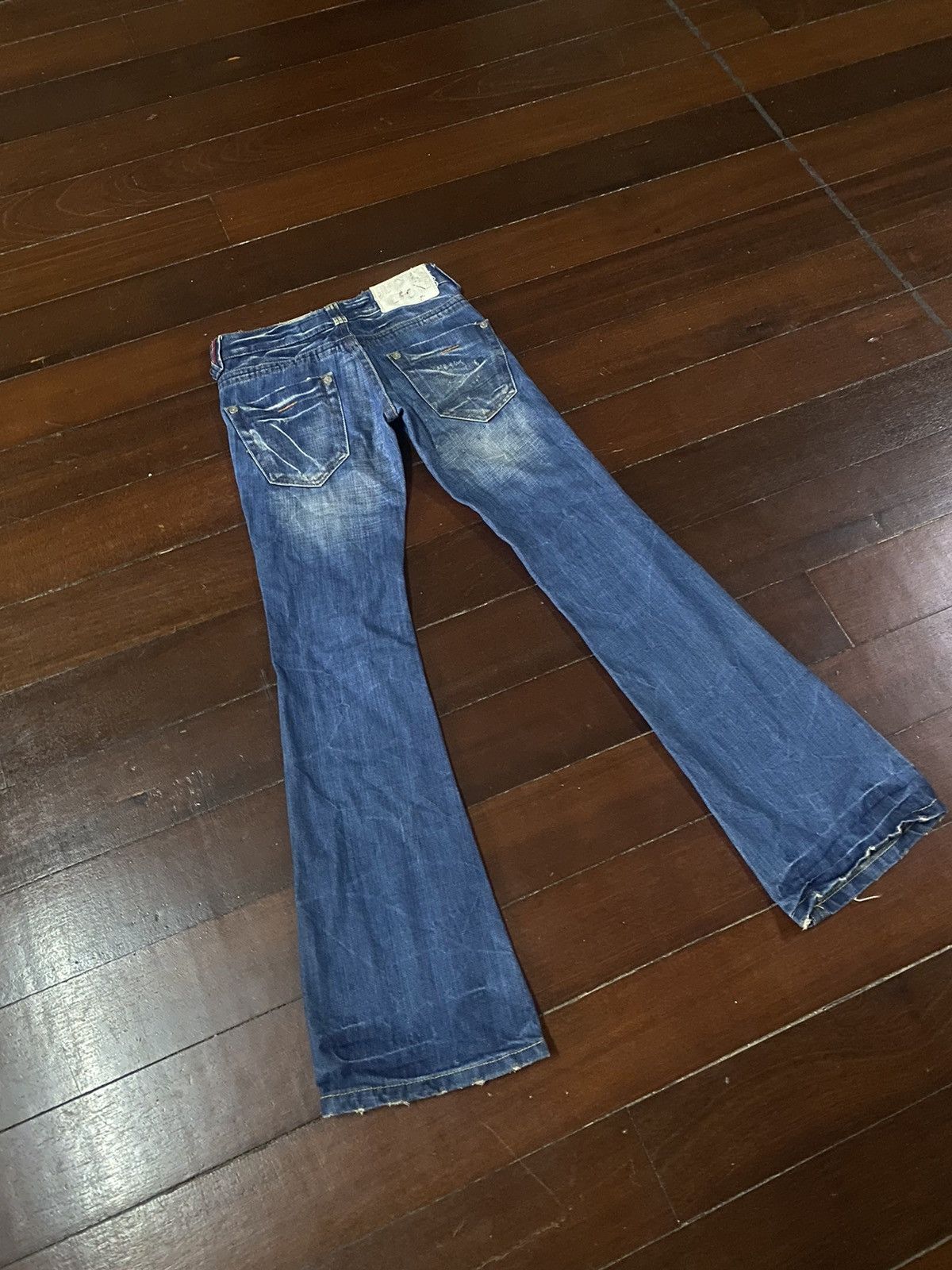 Designer FIRE DRIVE JEANS BOOT CUT WIDE LEG BAGGY Size 30" / US 8 / IT 44 - 15 Thumbnail