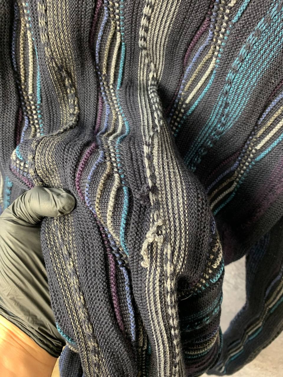 Coogi Rialto Italian Merino Blend Coogi Style Cable Knit Sweater Size L / US 10 / IT 46 - 12 Thumbnail