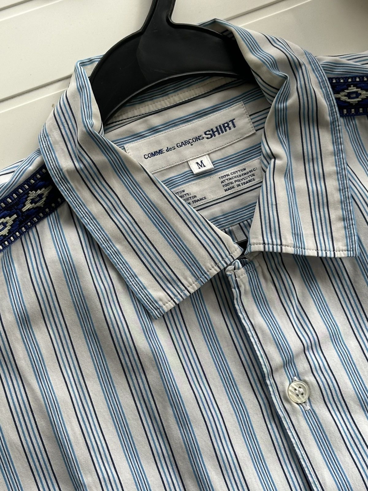 Comme des Garcons SHIRT Comme Des Garçons Mayan Blue Shirt Size US M / EU 48-50 / 2 - 1 Thumbnail