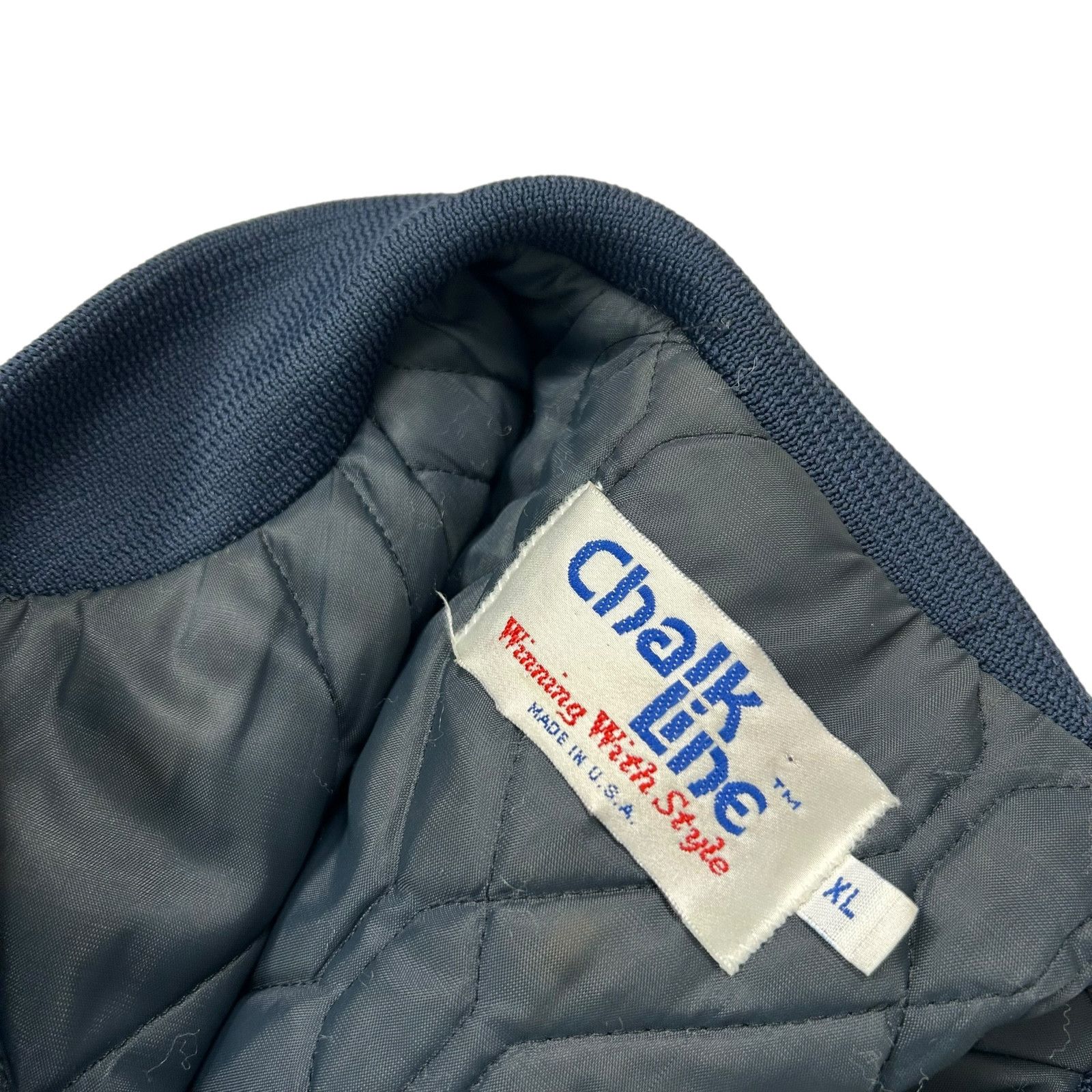 NFL VTG 90s NFL CHICAGO BEARS CHALK LINE SATIN JACKET Size US XL / EU 56 / 4 - 4 Thumbnail