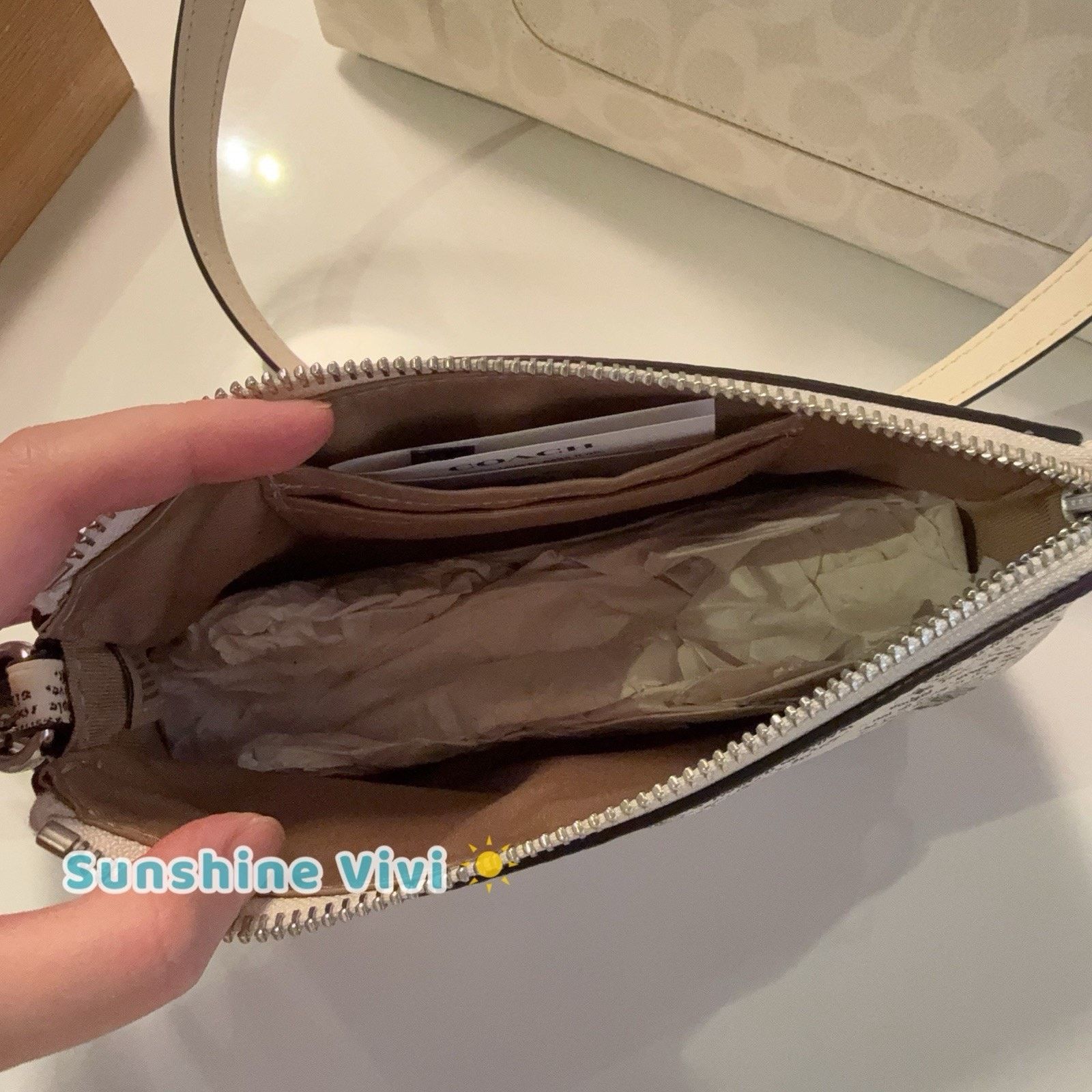 Coach NWT Coach Nolita 19 With Newspaper CDC27 leather Chalk Size ONE SIZE - 5 Thumbnail