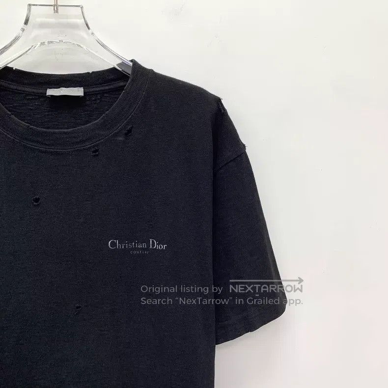 Dior Dior Black old hole logo letter print cotton round-neck sh Size M / US 6-8 / IT 42-44 - 3 Thumbnail