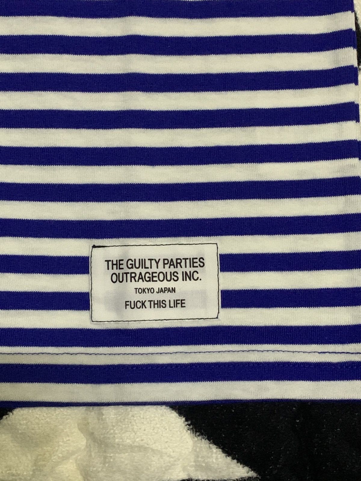 Wacko Maria Wacko Maria Striped Polo Flocking Back Hit “FUCK THIS LIFE” Size US M / EU 48-50 / 2 - 2 Thumbnail