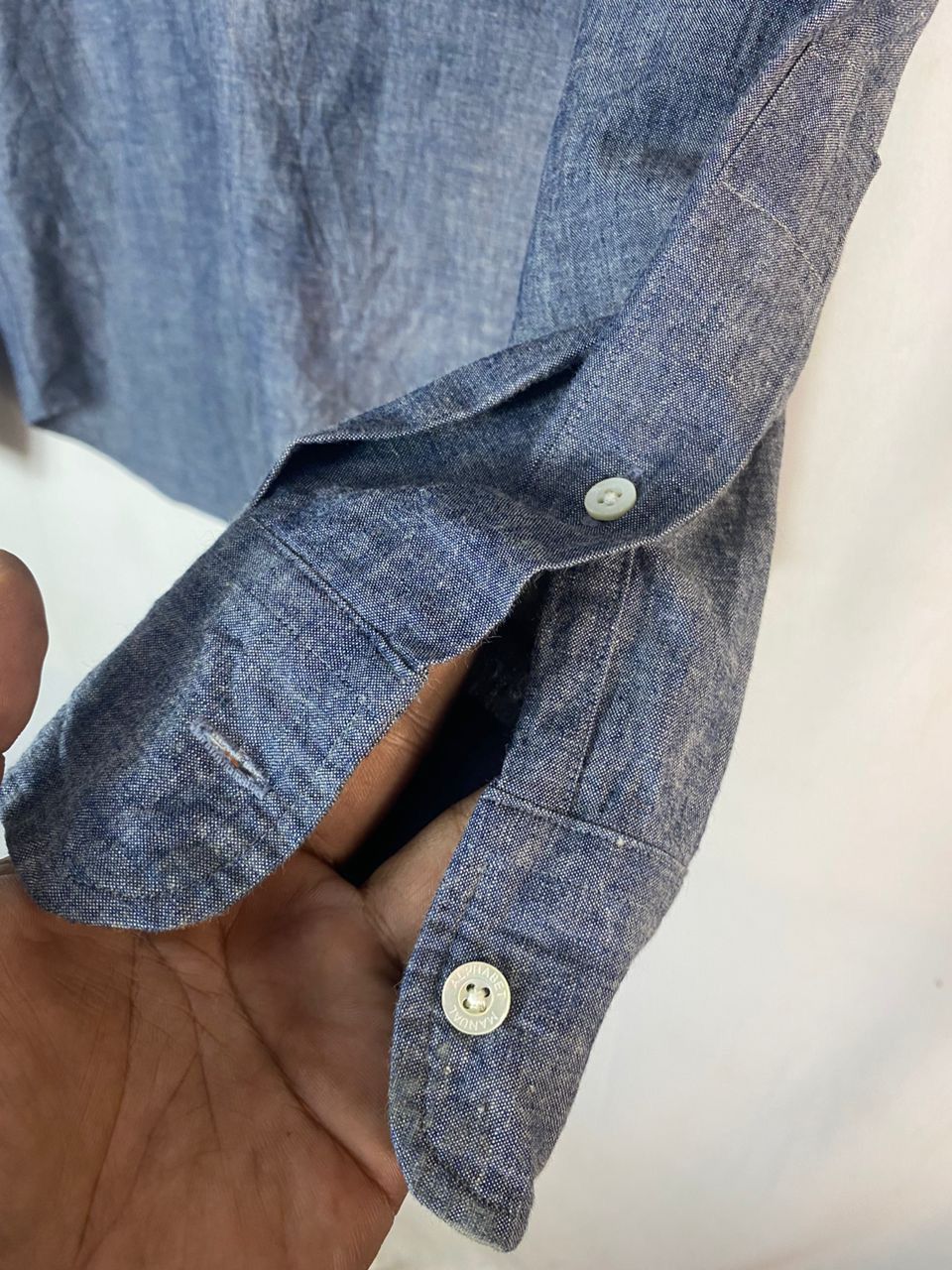 Japanese Brand × Manual Alphabet Menual alphabet selvedge button up shirt with patchwork Size US M / EU 48-50 / 2 - 9 Thumbnail