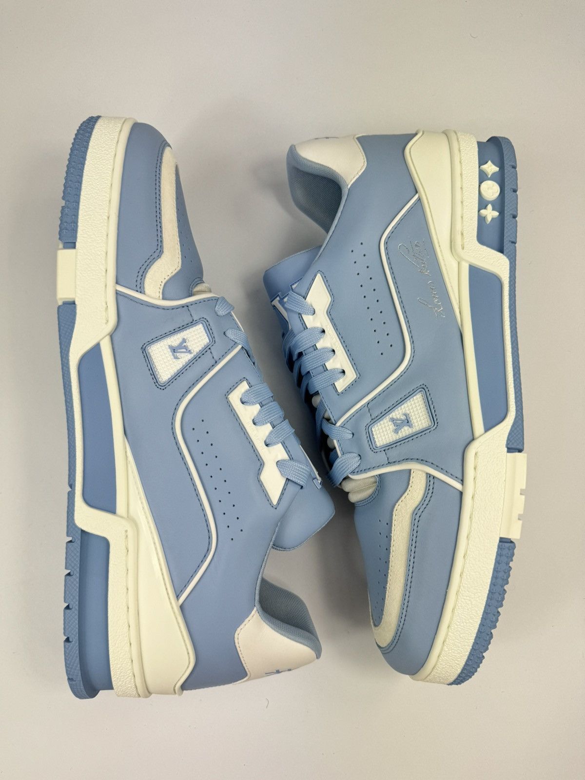 Louis Vuitton #54 SKY BLUE SNEAKERS Size US 11 / EU 44 - 7 Thumbnail