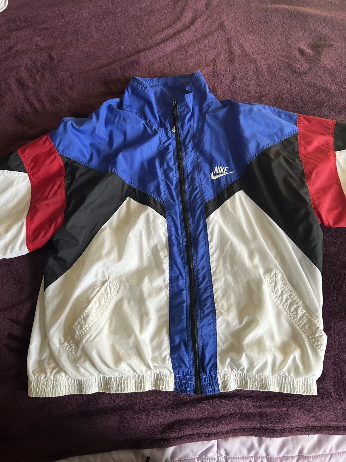 Nike Rare Vintage 80s 90s Nike Windbreaker Track Jacket XL Nylon Size US XL / EU 56 / 4 - 2 Thumbnail