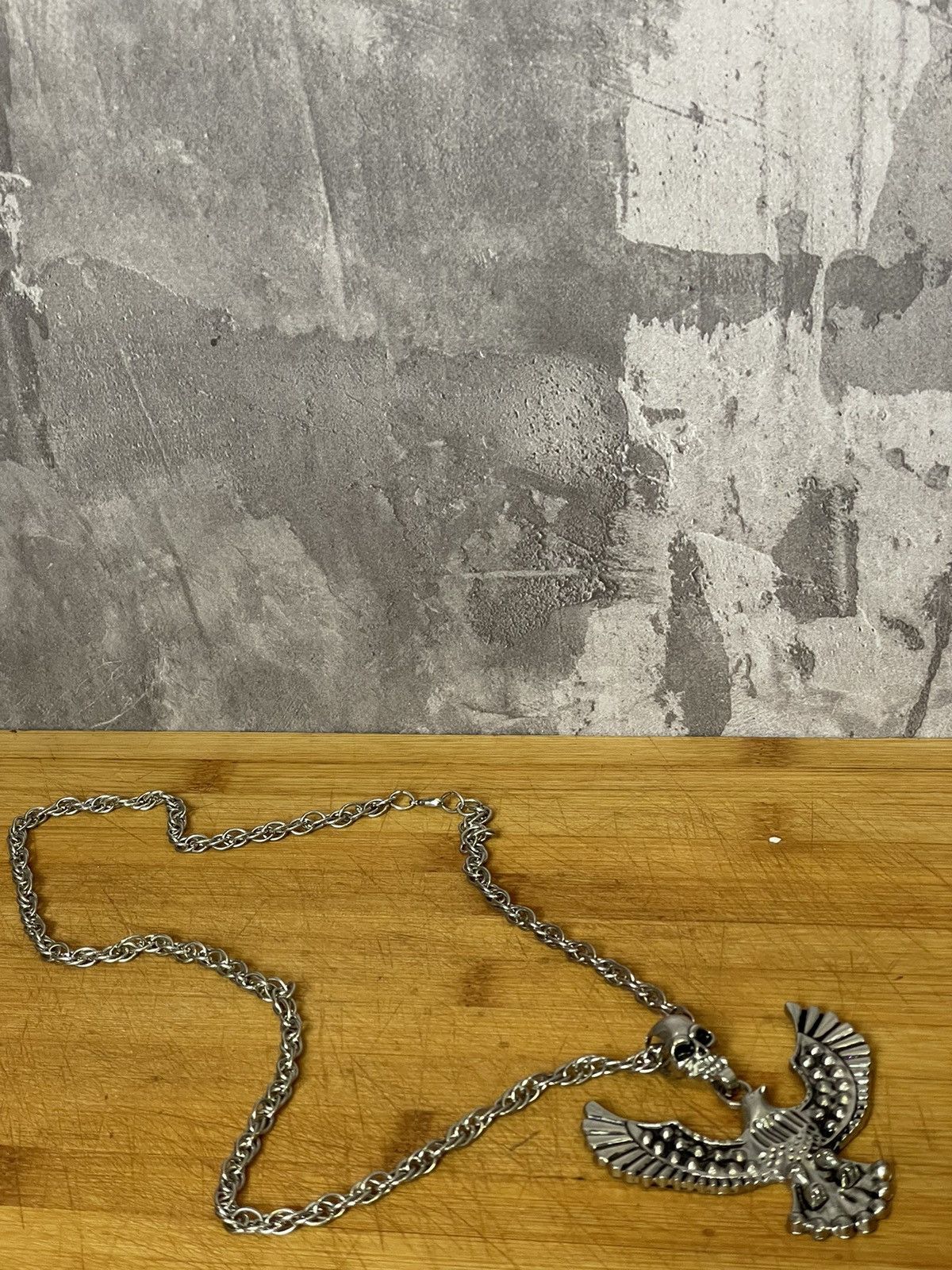 Japanese Brand × Vintage Avant garde Chrome Hearts style Y2K Skull chain necklace Size ONE SIZE - 1 Thumbnail