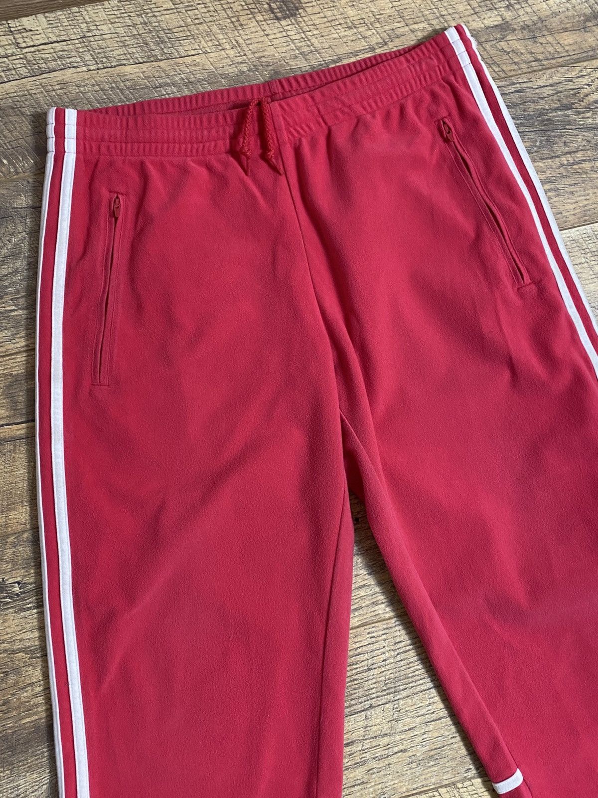 Adidas Vintage 2006 Adidas Pink Fleece Track Pants Y2K Archive Rare Size US 32 / EU 48 - 3 Thumbnail