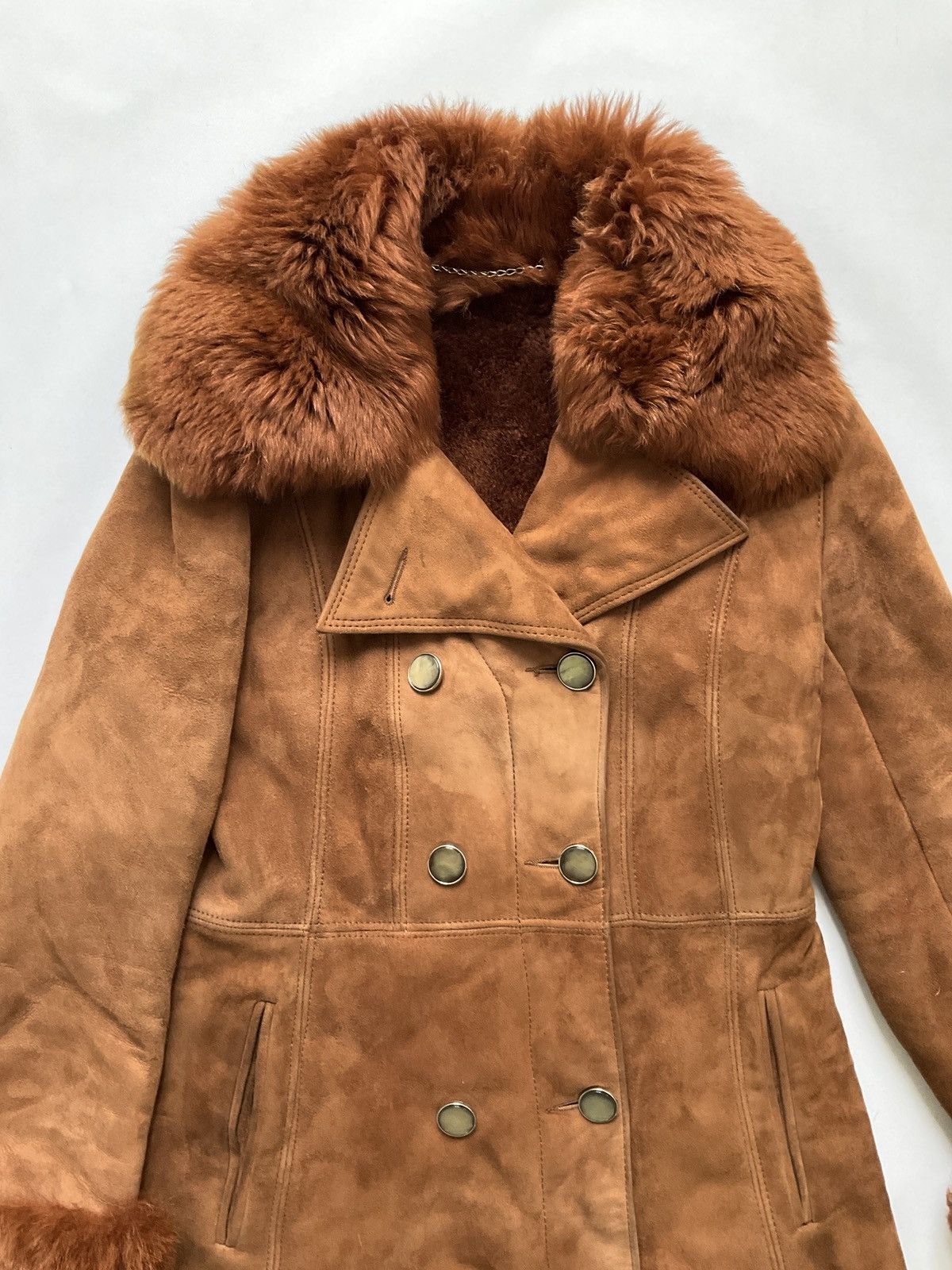 Vintage Vintage brown Lamb leather Size S / US 4 / IT 40 - 3 Thumbnail