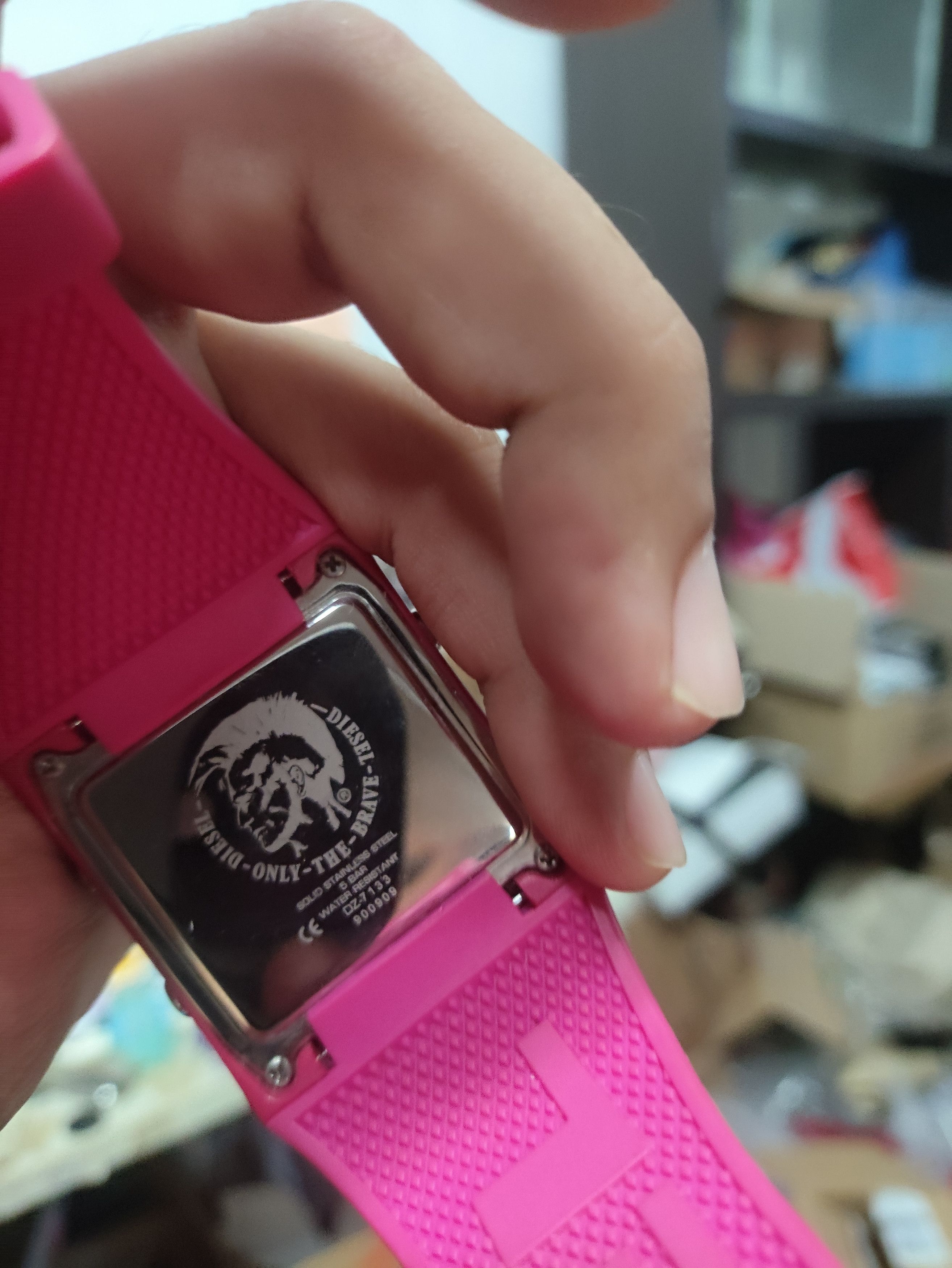 Diesel Vintage 💥 Diesel Digital Watch Red Metallic Monster Size ONE SIZE - 2 Thumbnail