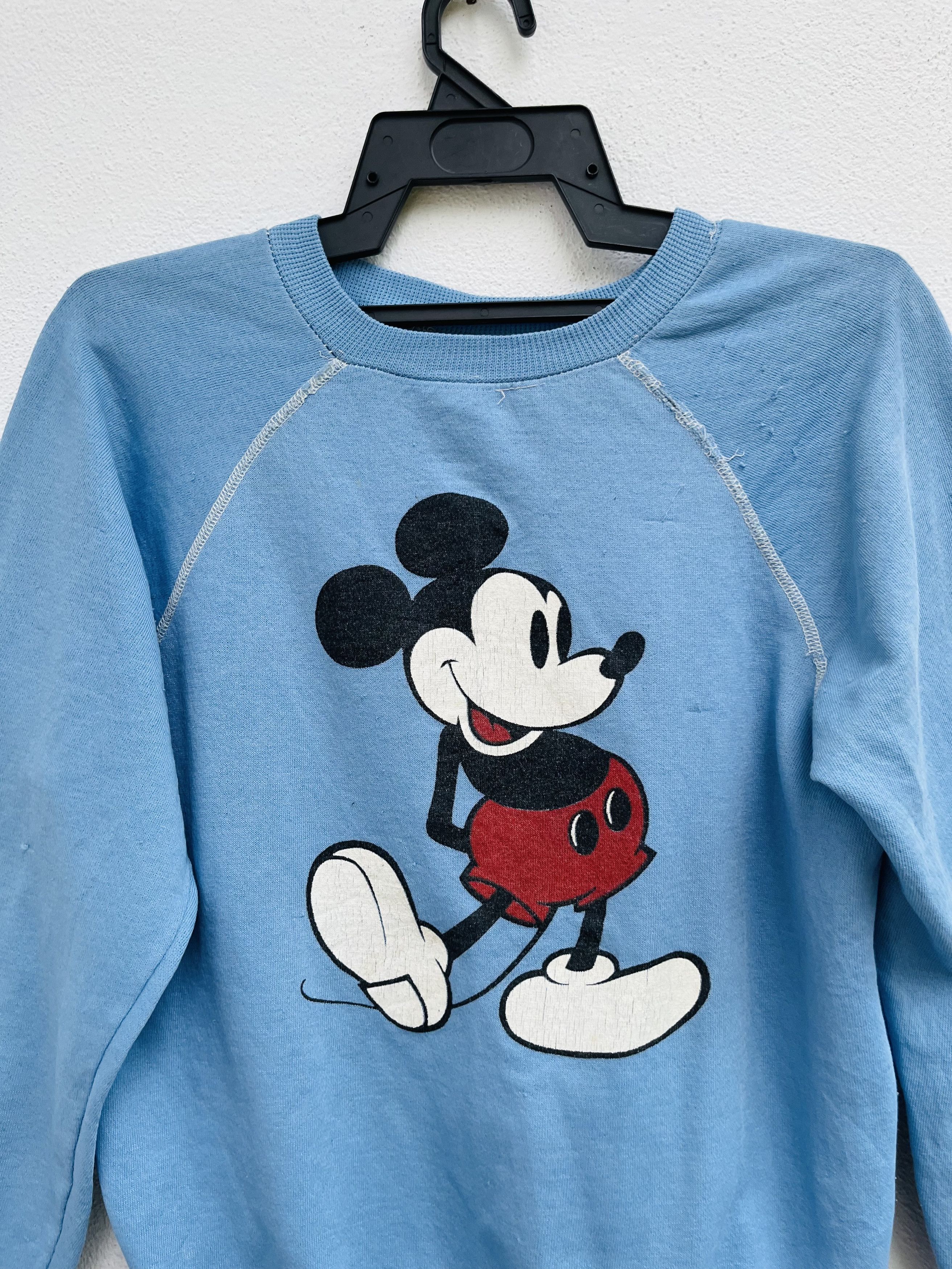 Mickey Mouse × Vintage Vintage 80s Mickey Mouse Sky Blue Streetwear Fashion Size US S / EU 44-46 / 1 - 3 Thumbnail
