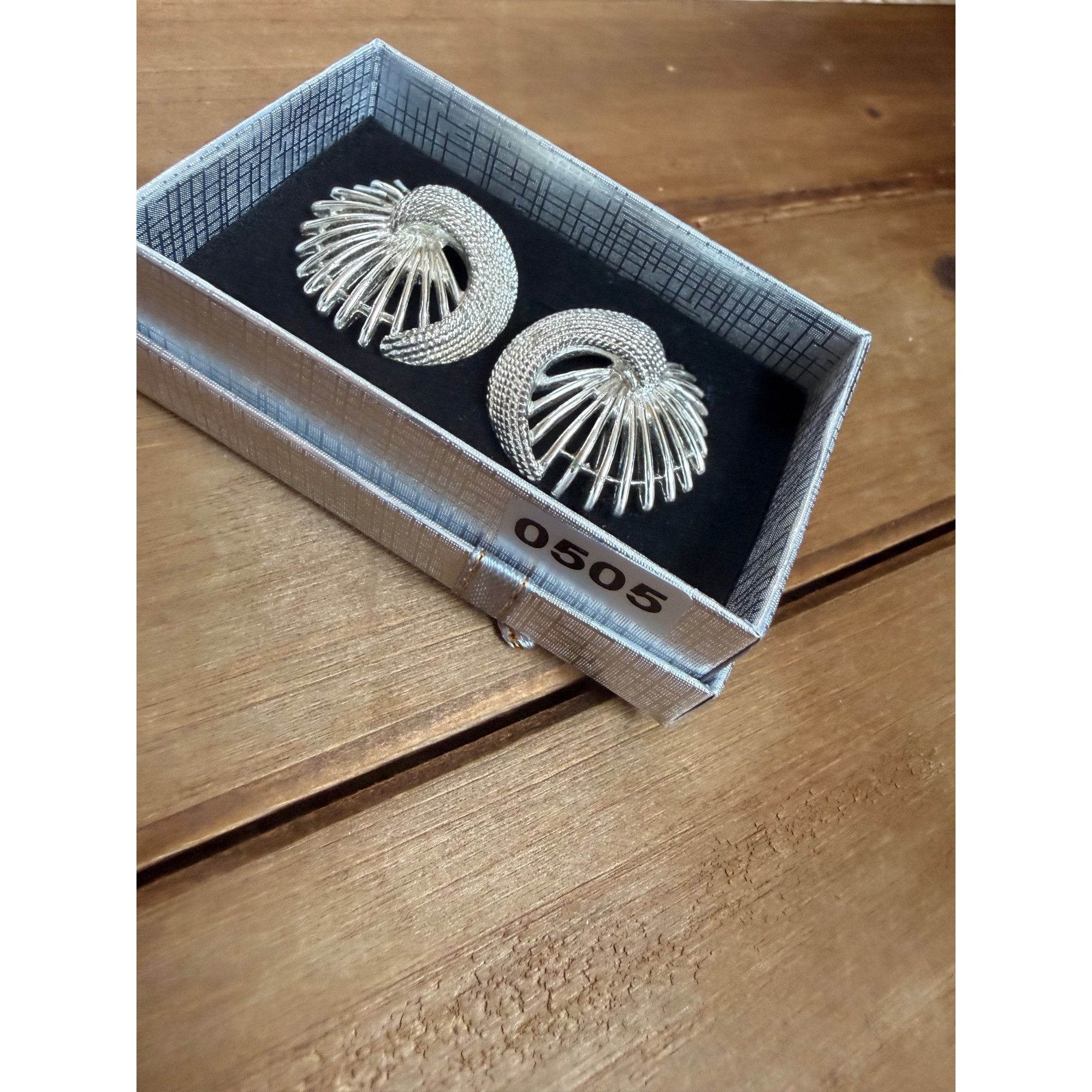 Other Silver Spiral Clip-On Earrings With Gift Box Size ONE SIZE - 6 Thumbnail