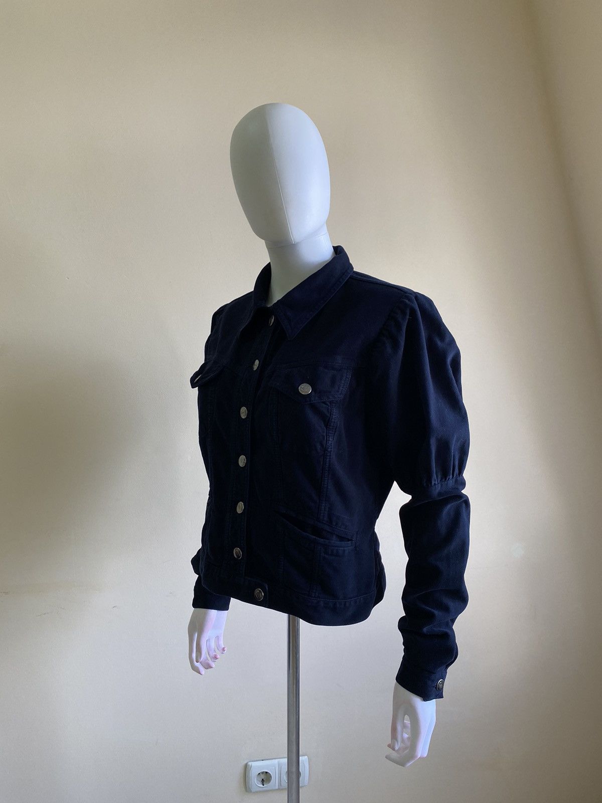 Just Cavalli Just Cavalli Velour Dark Blue Button Up Jacket Size S-M Size S / US 4 / IT 40 - 8 Thumbnail